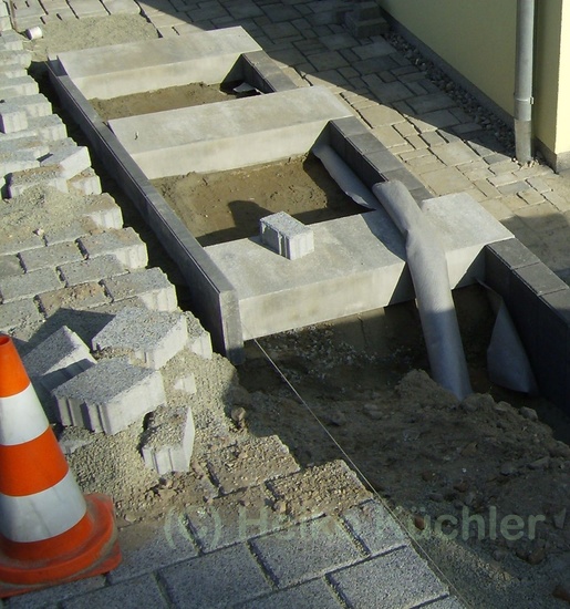 Rasenkantenstein als Abtrennung