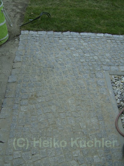 Mosaikpflaster aus Granit